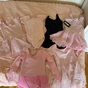 Pink and Black Girls' Ballet Leotard & Tutu Lot